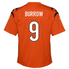 Joe Burrow Cincinnati Bengals Youth Game Jersey Orange - Nike