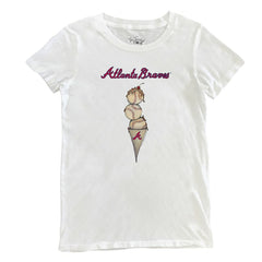 Atlanta Braves Tiny Turnip Women's Triple Scoop T-Shirt discount