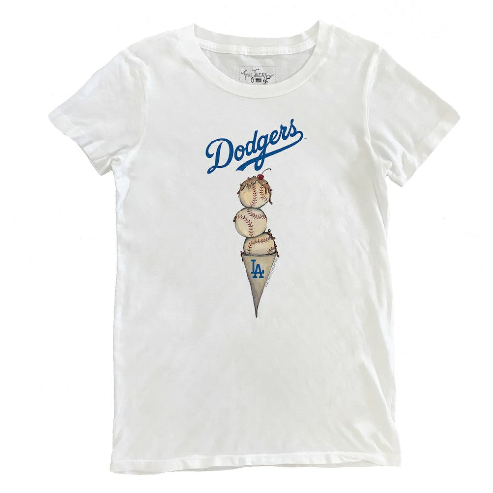 Los Angeles Dodgers Tiny Turnip Women's Triple Scoop T-Shirt Clearance