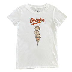 Baltimore Orioles Tiny Turnip Women's Triple Scoop T-Shirt Clearance