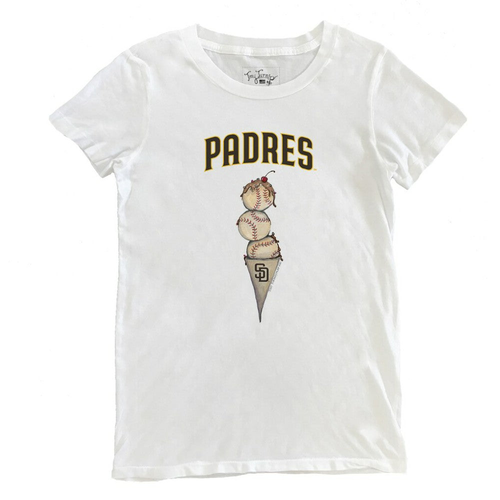 San Diego Padres Tiny Turnip Women's Triple Scoop T-Shirt On Sale