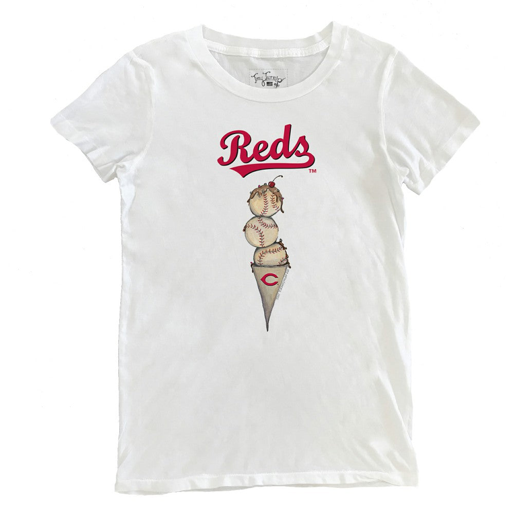 Cincinnati Reds Tiny Turnip Women's Triple Scoop T-Shirt Near Me