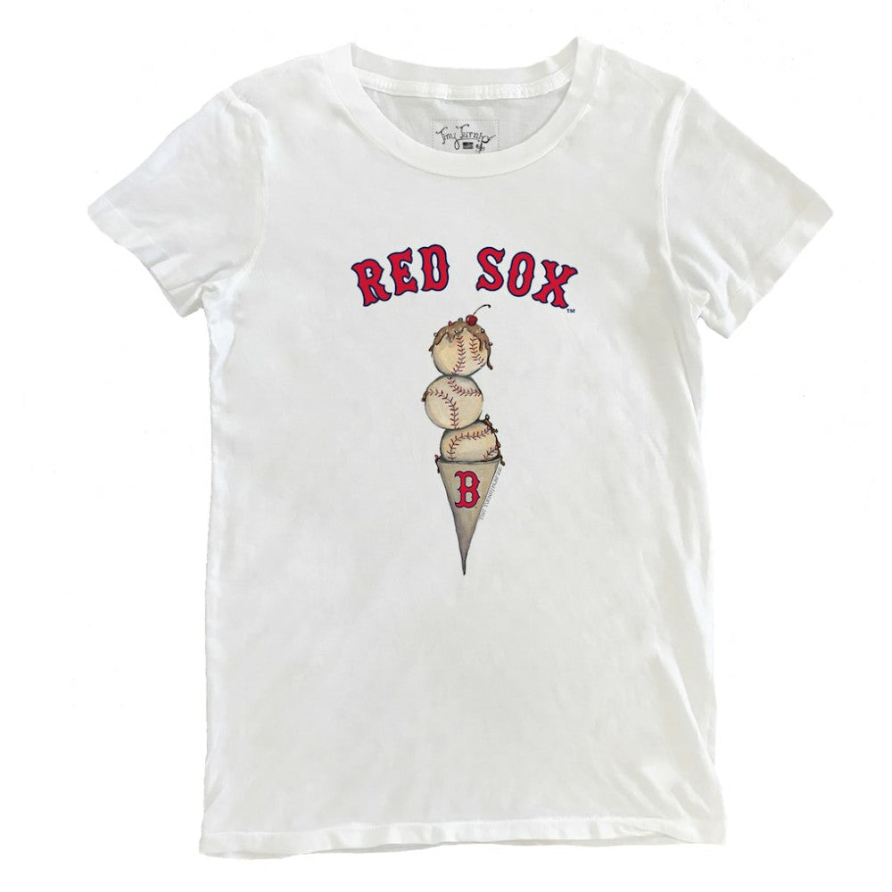 Boston Red Sox Tiny Turnip Women's Triple Scoop T-Shirt Clearance