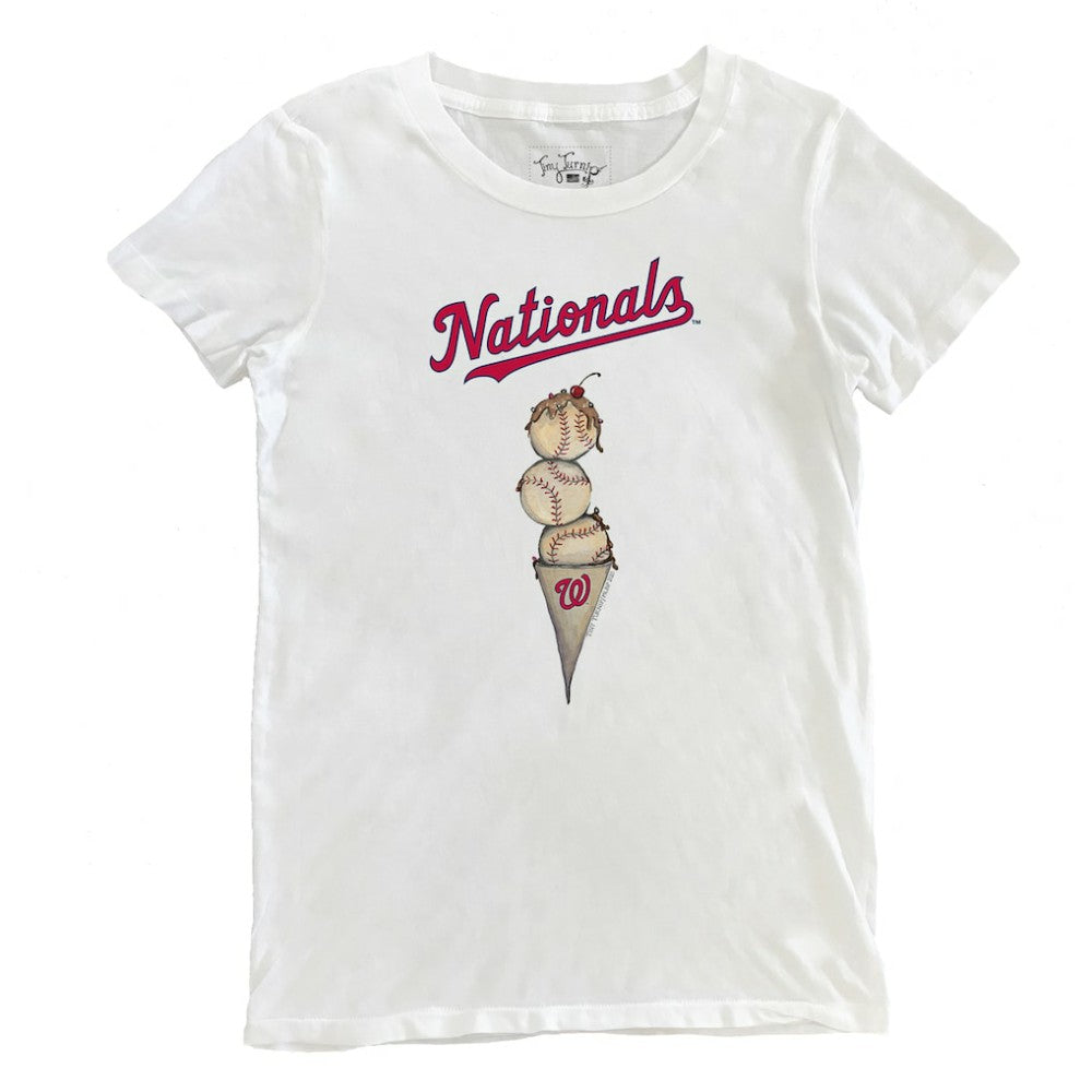 Washington Nationals Tiny Turnip Women's Triple Scoop T-Shirt Clearance