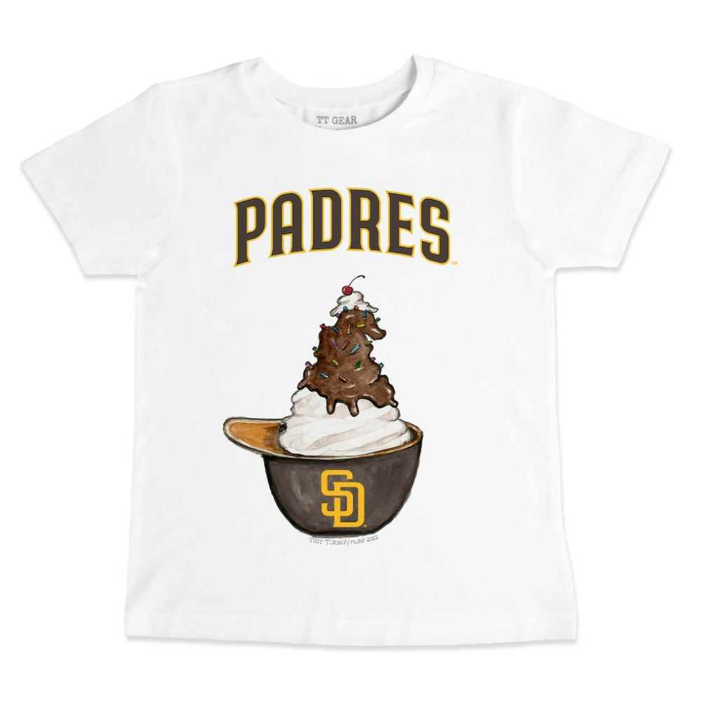 San Diego Padres Tiny Turnip Youth Sundae Helmet T-Shirt for sale