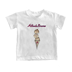 Atlanta Braves Tiny Turnip Youth Triple Scoop T-Shirt Near Me
