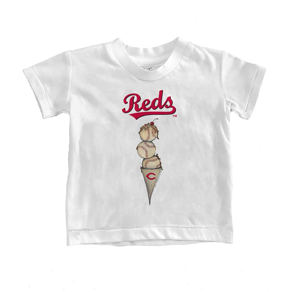 Cincinnati Reds Tiny Turnip Youth Triple Scoop T-Shirt Lifestyle