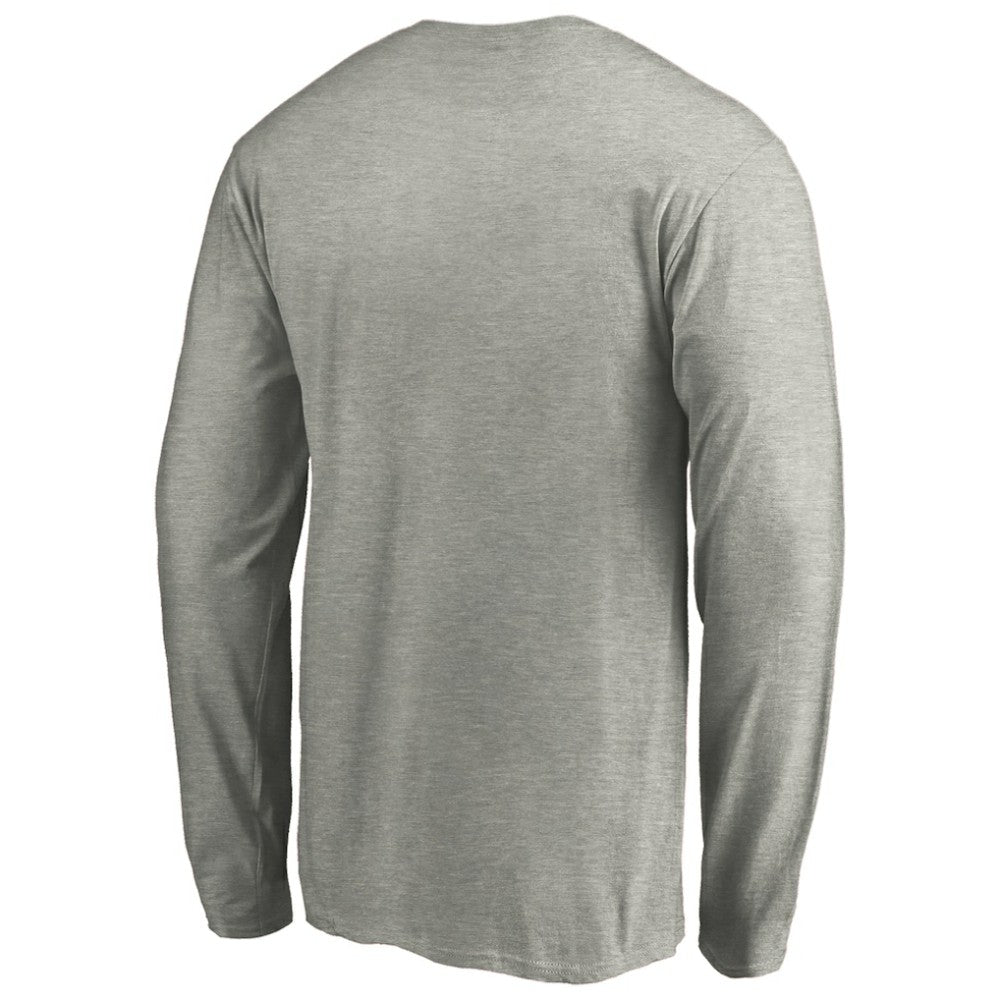 Pittsburgh Penguins Primary Logo Long Sleeve T-Shirt Heather Gray