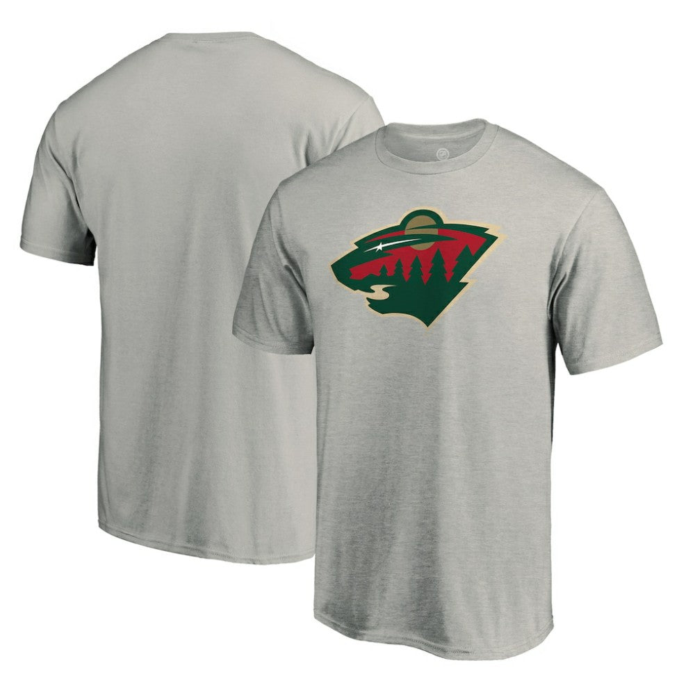 Minnesota Wild - Primary Logo T-Shirt Heather Gray