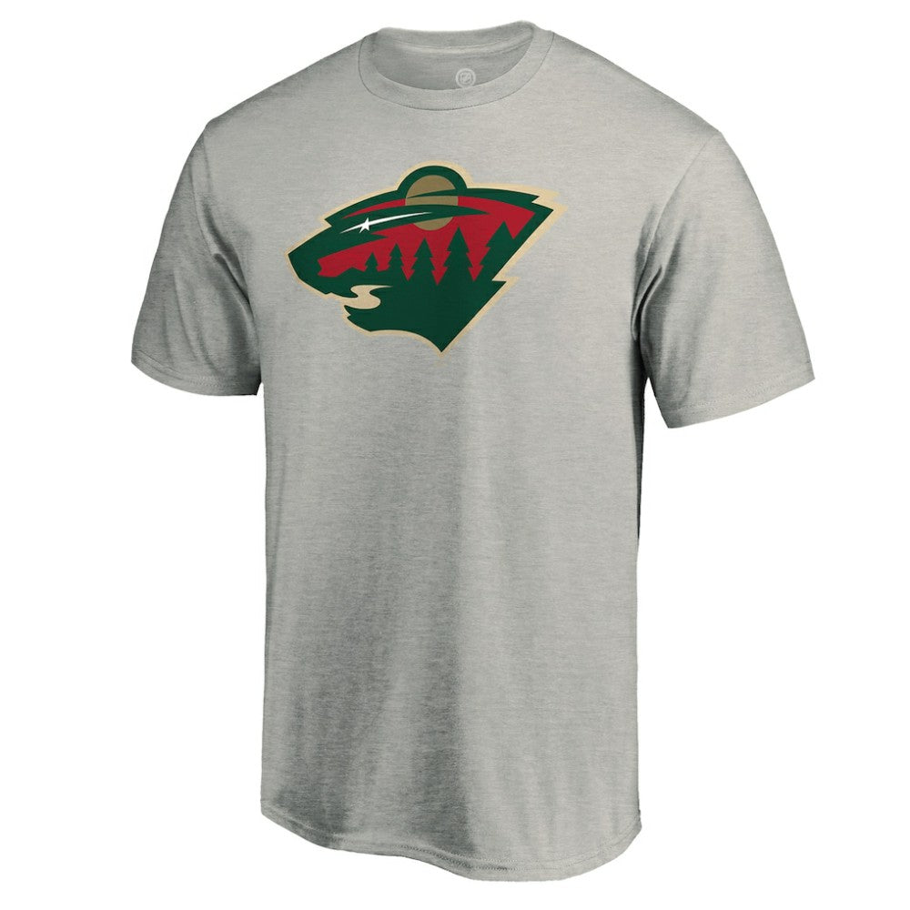 Minnesota Wild - Primary Logo T-Shirt Heather Gray