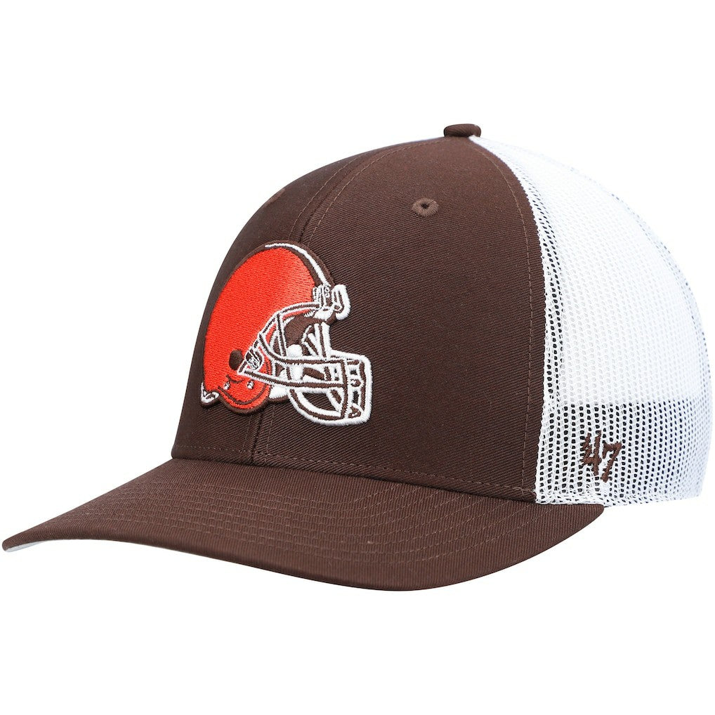 Cleveland Browns '47 Trucker Snapback Hat Brown/White - 47 brand