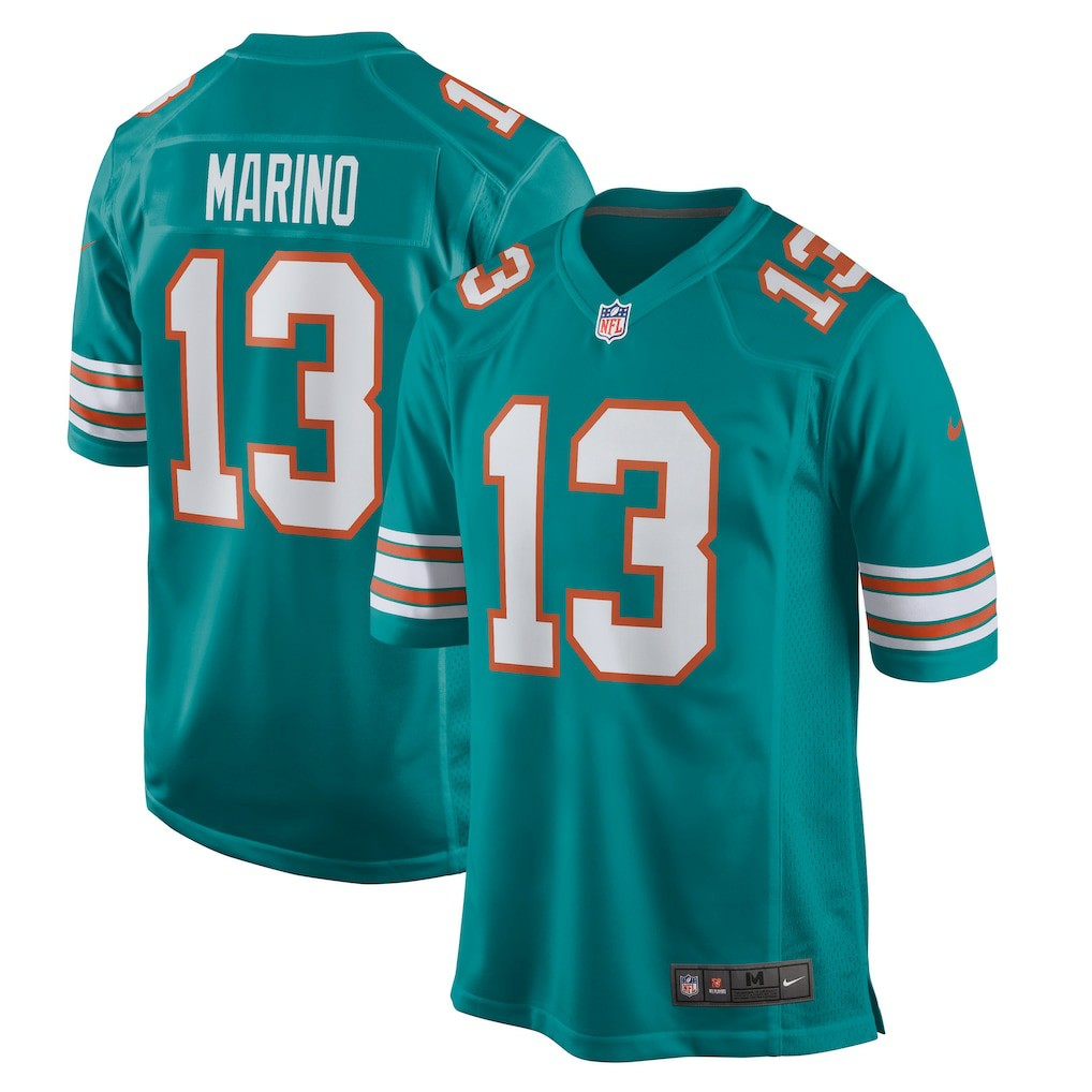 Dan Marino Miami Dolphins Retired Player Jersey Aqua - Nike