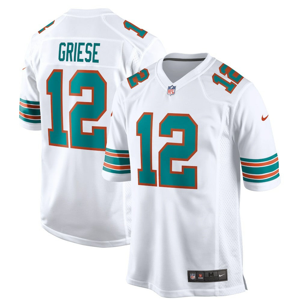 Bob Griese Miami Dolphins Retired Player Jersey - White | NFL Jerseys