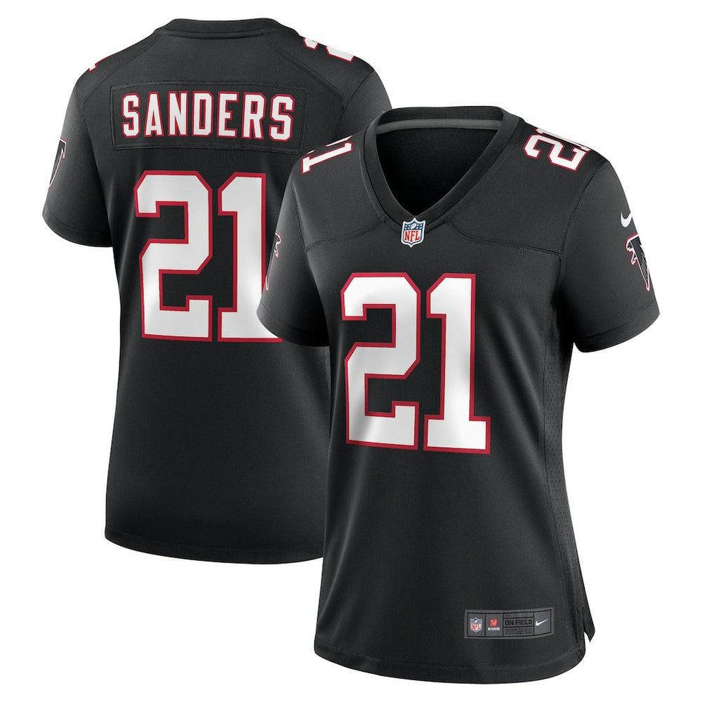 Deion Sanders Atlanta Falcons Women's Alternate Retired Player Game Jersey Black - Nike