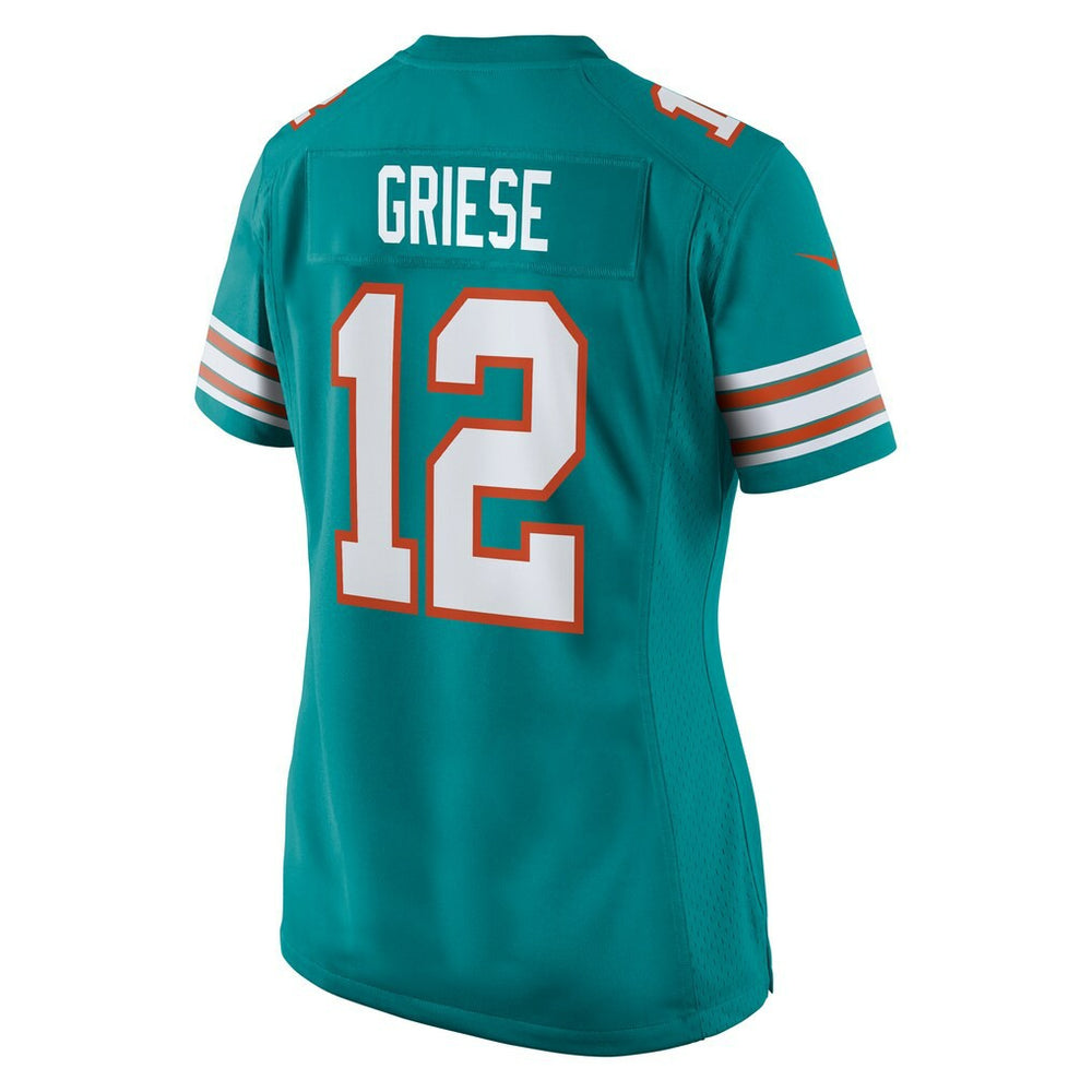 Bob Griese Miami Dolphins Women's Retired Player Jersey Aqua - Nike