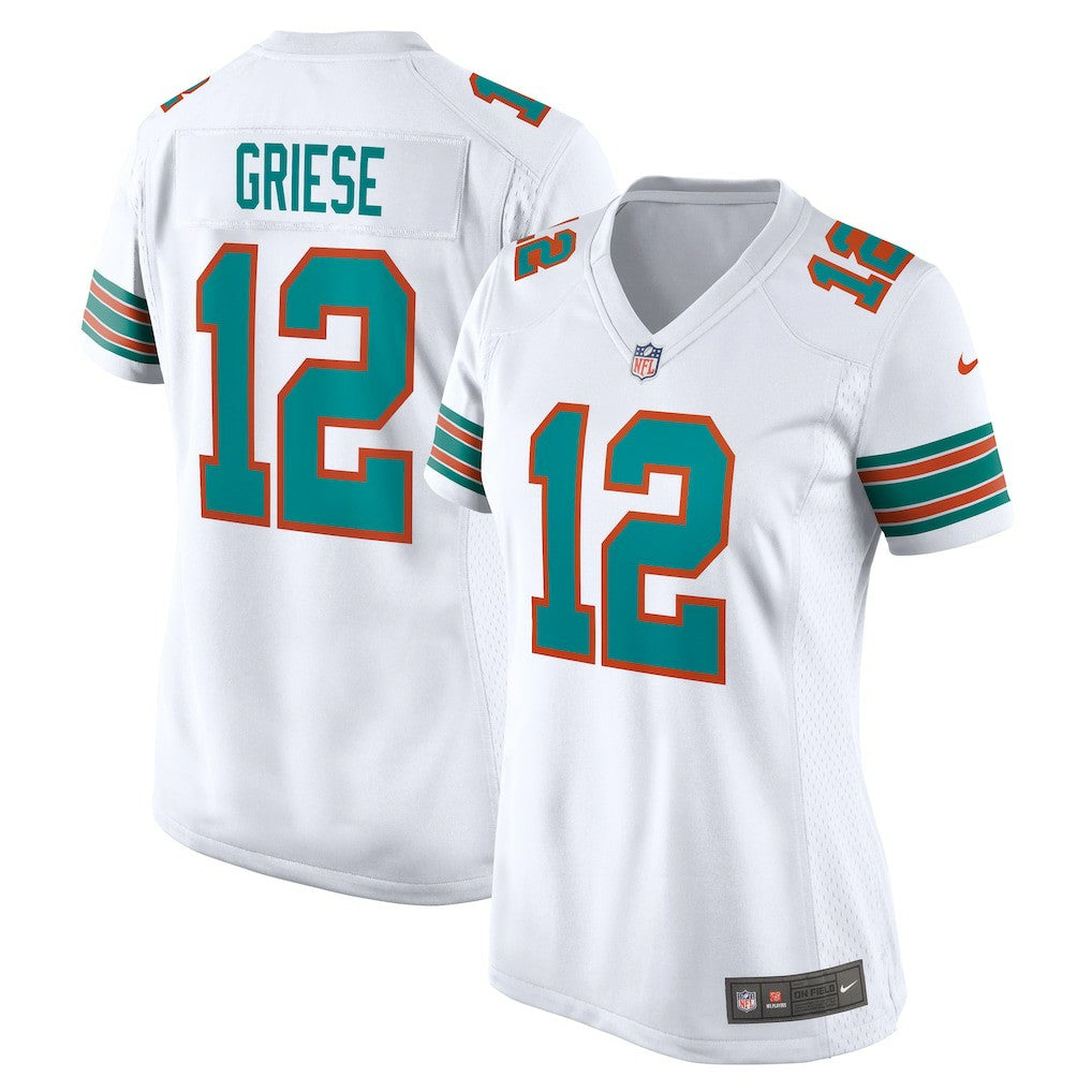 Bob Griese Miami Dolphins Women's Retired Player Jersey White - Nike