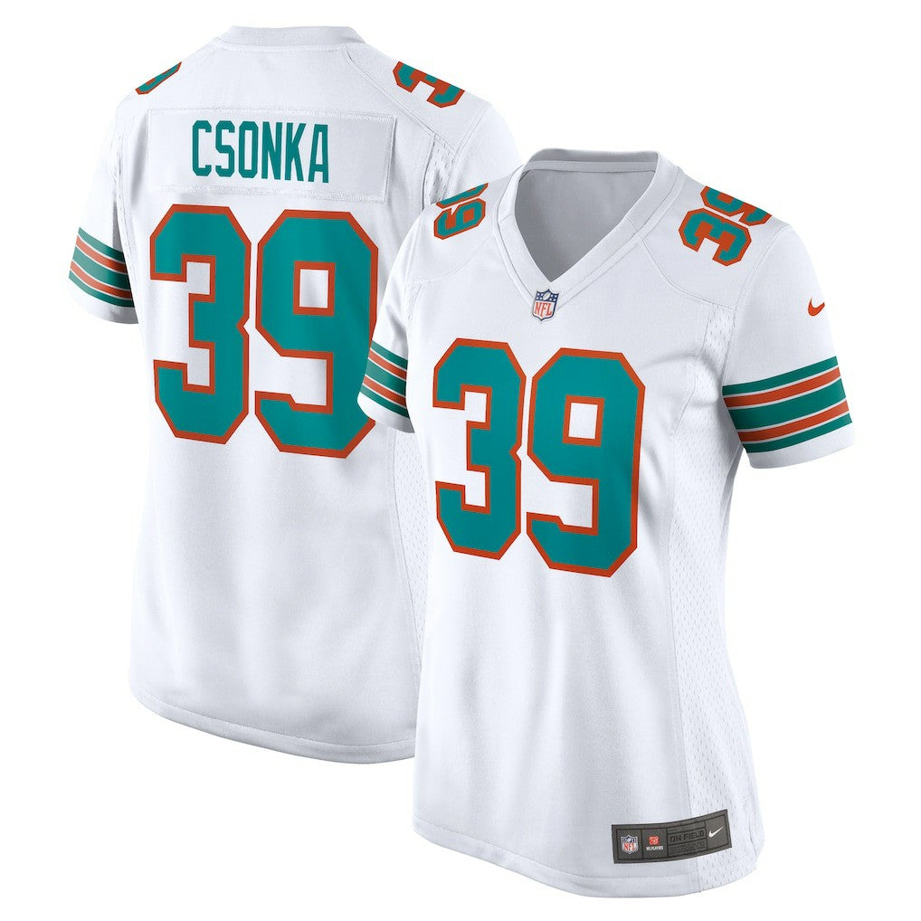 Larry Csonka Miami Dolphins Women's Retired Player Jersey White - Nike