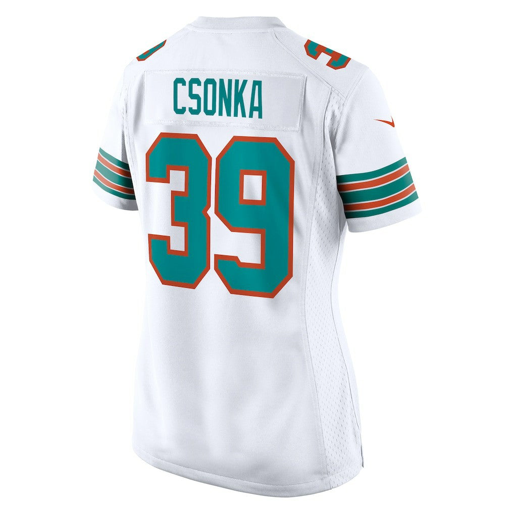 Larry Csonka Miami Dolphins Women's Retired Player Jersey White - Nike