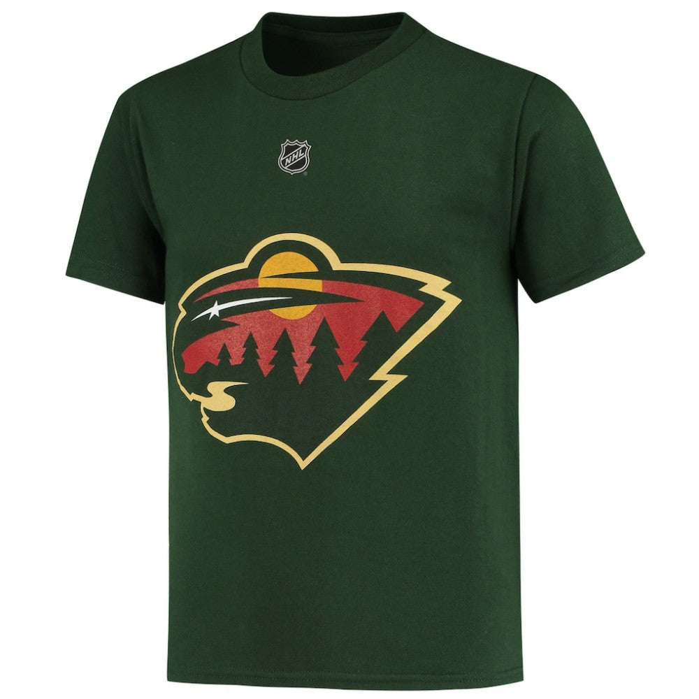Kirill Kaprizov Minnesota Wild - Youth Player Name & Number T-Shirt Green