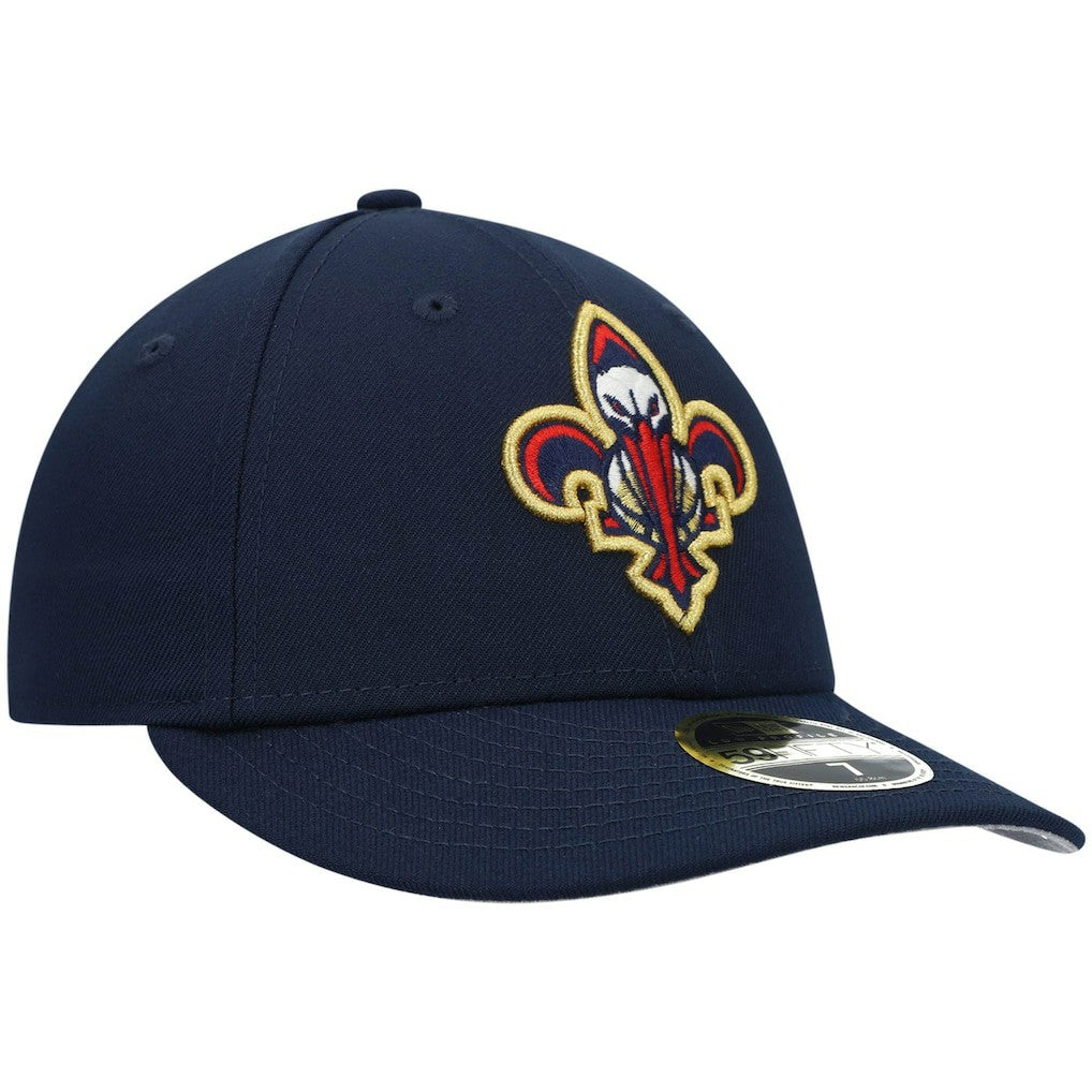 New Era - New Orleans Pelicans Team Logo Low Profile 59FIFTY Fitted Hat - Navy