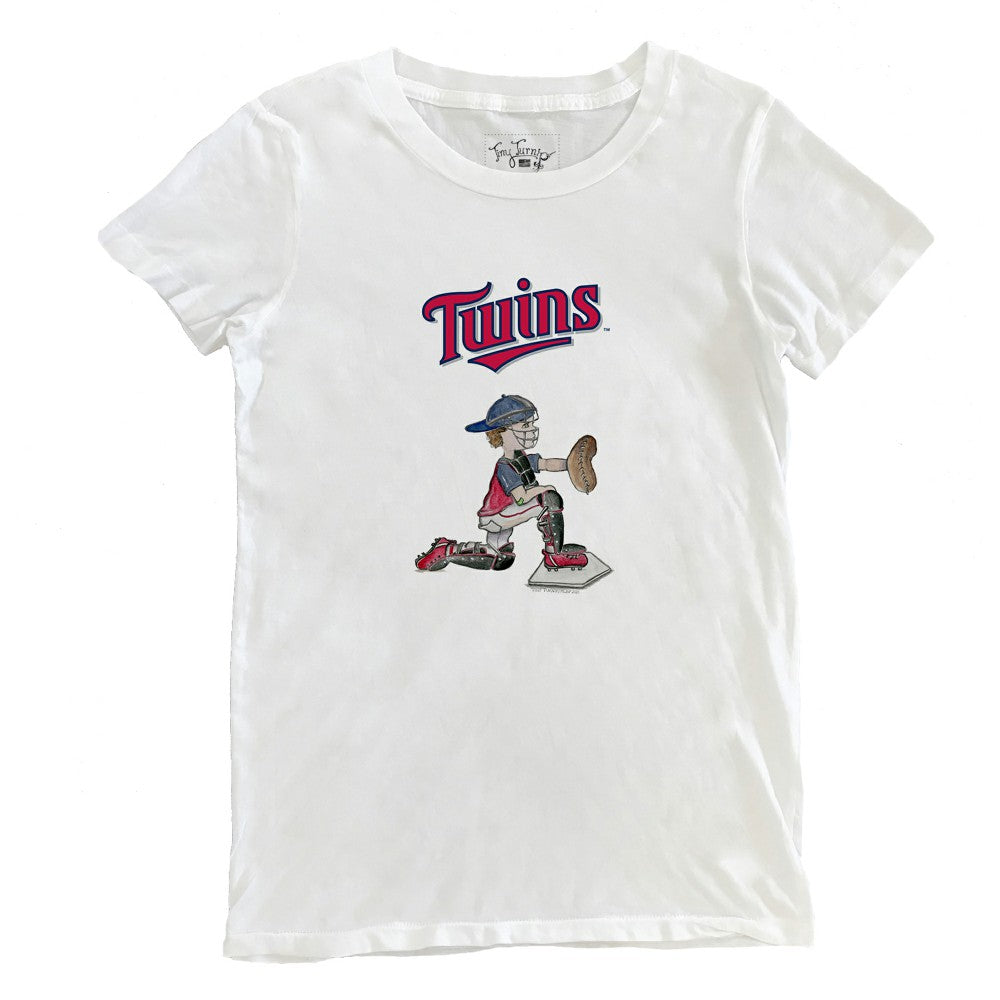 Minnesota Twins Tiny Turnip Women's Caleb the Catcher T-Shirt On Sale