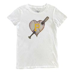 Pittsburgh Pirates Tiny Turnip Women's Heart Bat T-Shirt Online