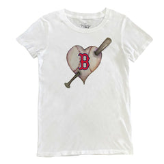 Boston Red Sox Tiny Turnip Women's Heart Bat T-Shirt Sale
