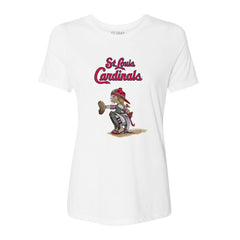 St. Louis Cardinals Tiny Turnip Women's Kate the Catcher T-Shirt Lifestyle