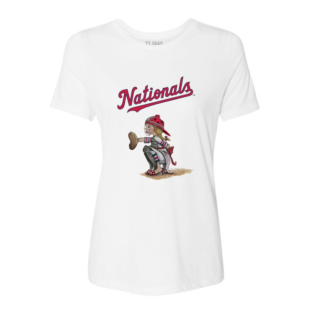 Washington Nationals Tiny Turnip Women's Kate the Catcher T-Shirt discount