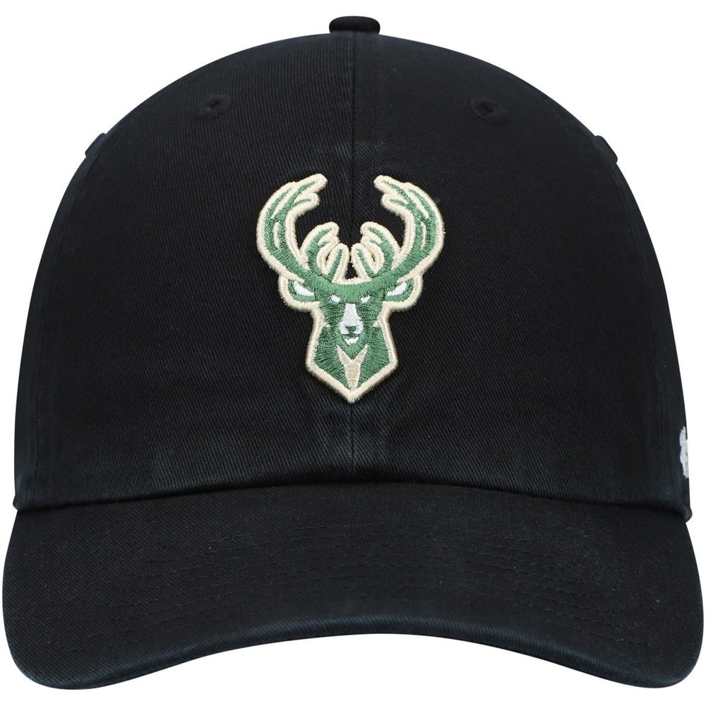 47 brand - Milwaukee Bucks '47 Core Logo Clean Up Adjustable Hat - Black