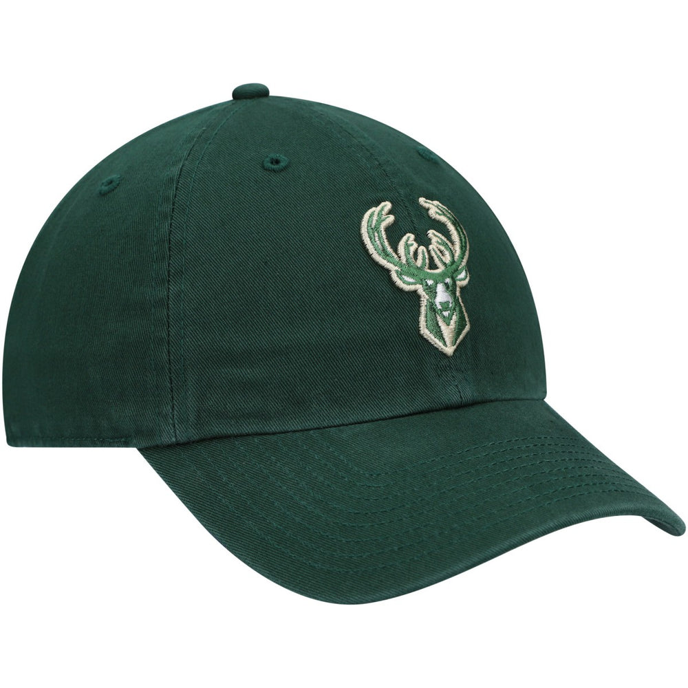 47 brand - Milwaukee Bucks '47 Core Logo Clean Up Adjustable Hat - Hunter Green