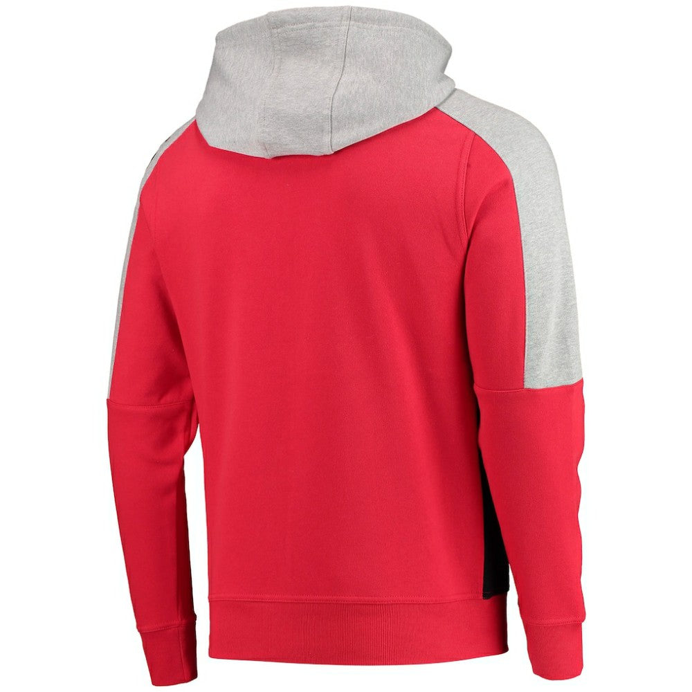 Chicago Blackhawks Starter Playoffs Color Block Full-Zip Hoodie Red/Black