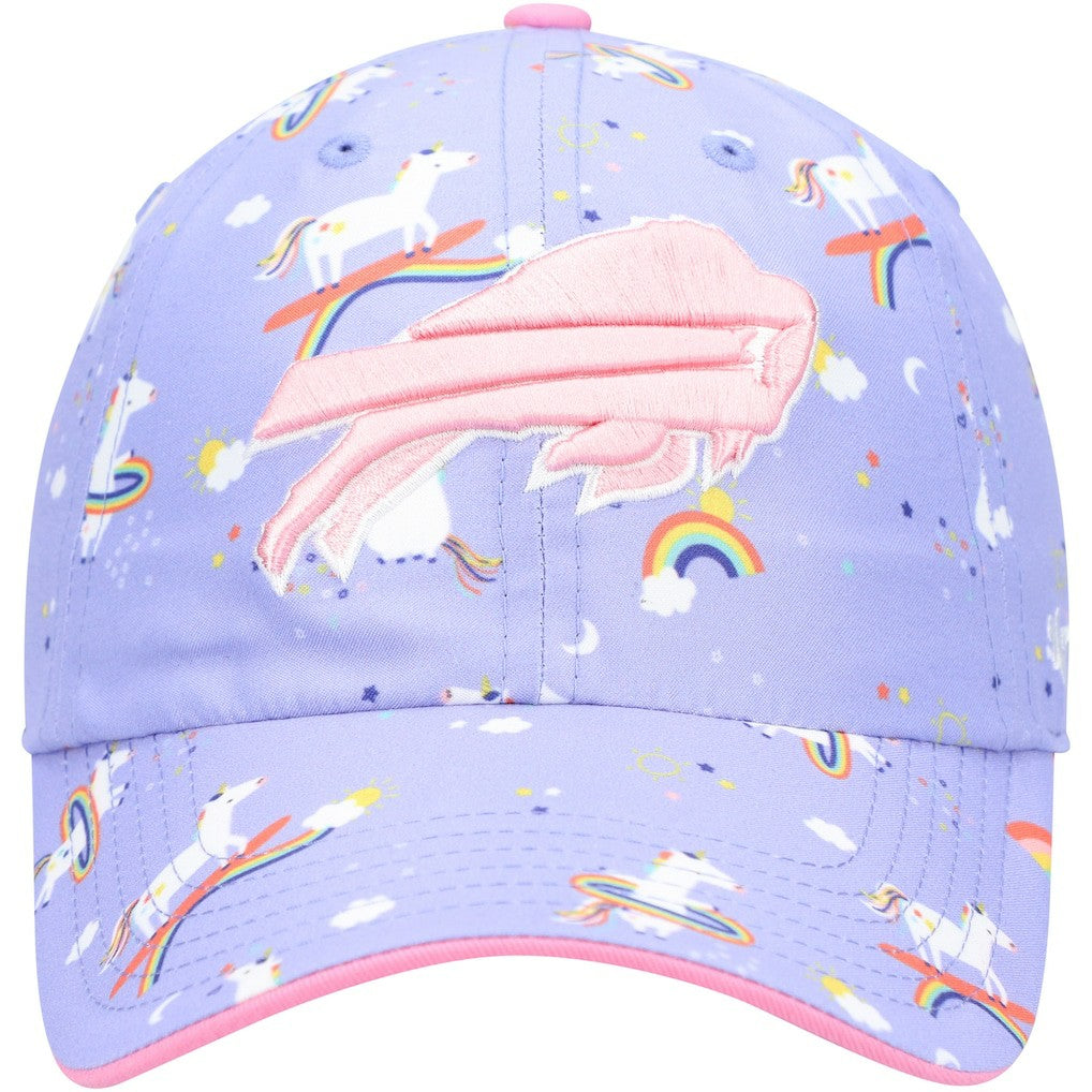 Buffalo Bills '47 Girls Preschool Unicorn Clean Up Adjustable Hat Purple - 47 brand