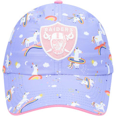 Las Vegas Raiders '47 Girls Preschool Unicorn Clean Up Adjustable Hat Purple - 47 brand