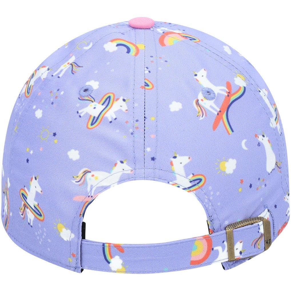 Las Vegas Raiders '47 Girls Preschool Unicorn Clean Up Adjustable Hat Purple - 47 brand