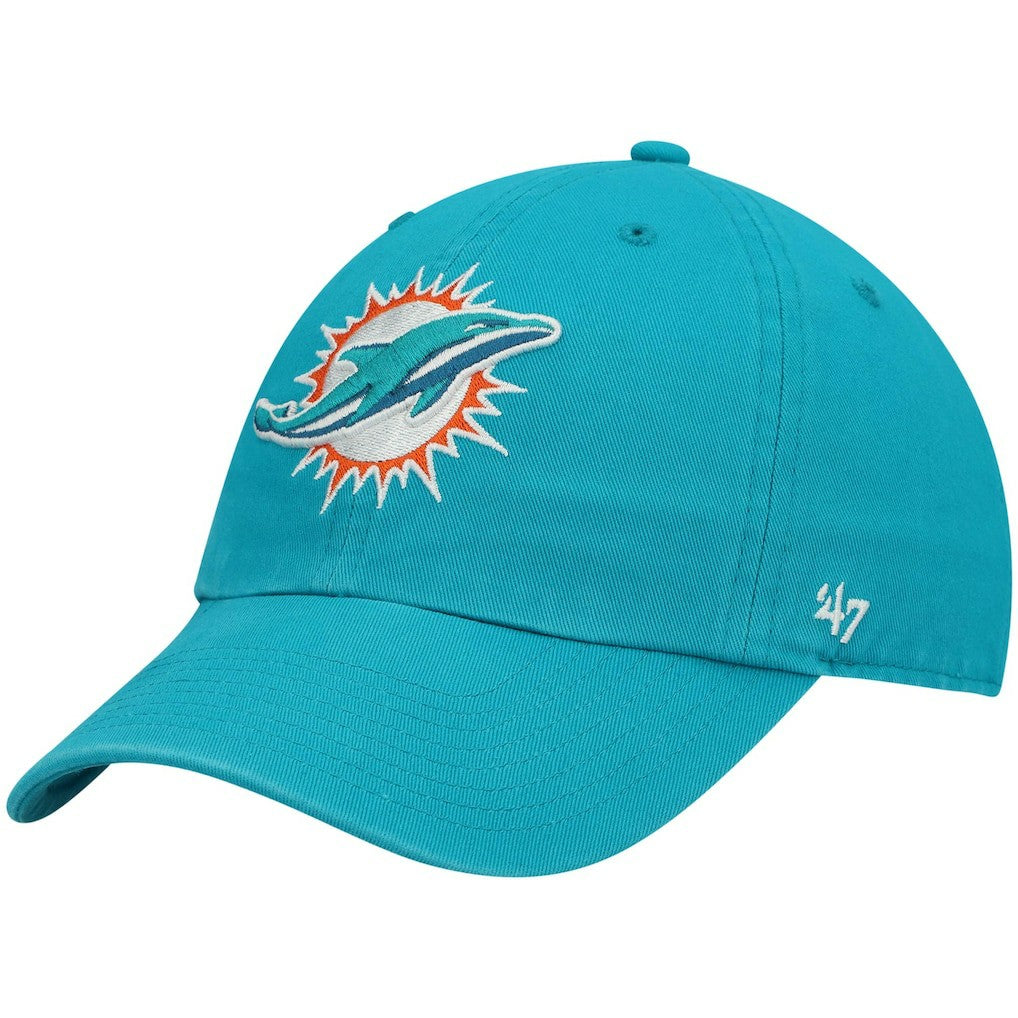 Miami Dolphins '47 Youth Logo Clean Up Adjustable Hat Aqua - 47 brand