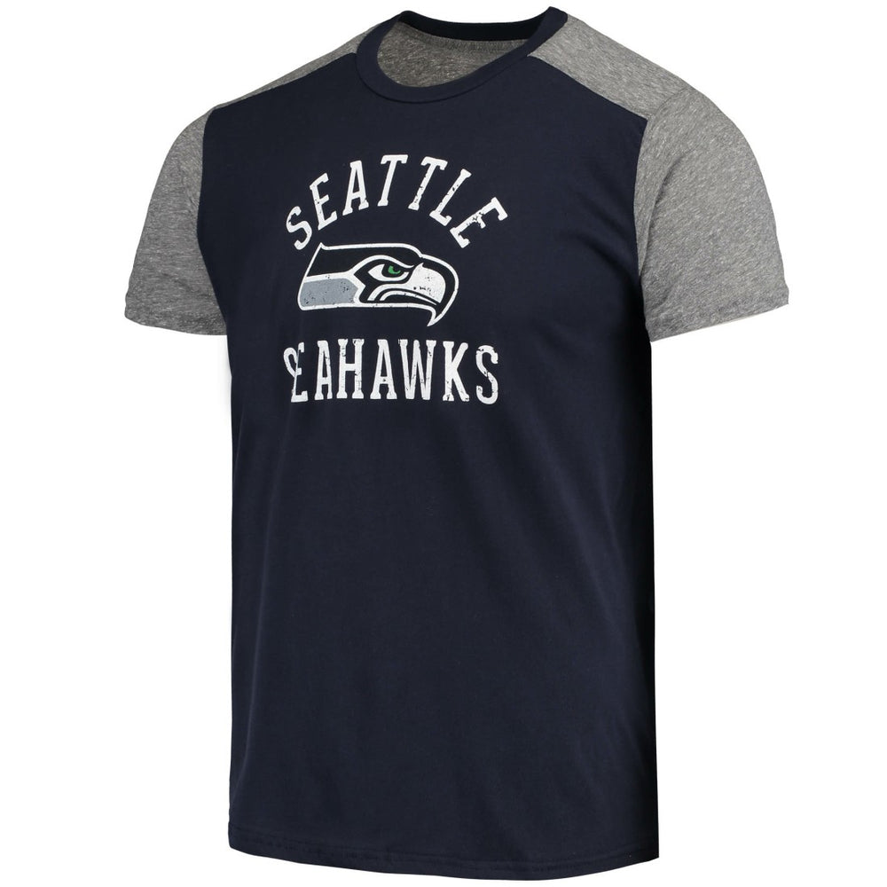 Seattle Seahawks Majestic Threads Field Goal Slub T-Shirt College Navy/Gray - NFL