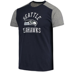 Seattle Seahawks Majestic Threads Field Goal Slub T-Shirt College Navy/Gray - NFL