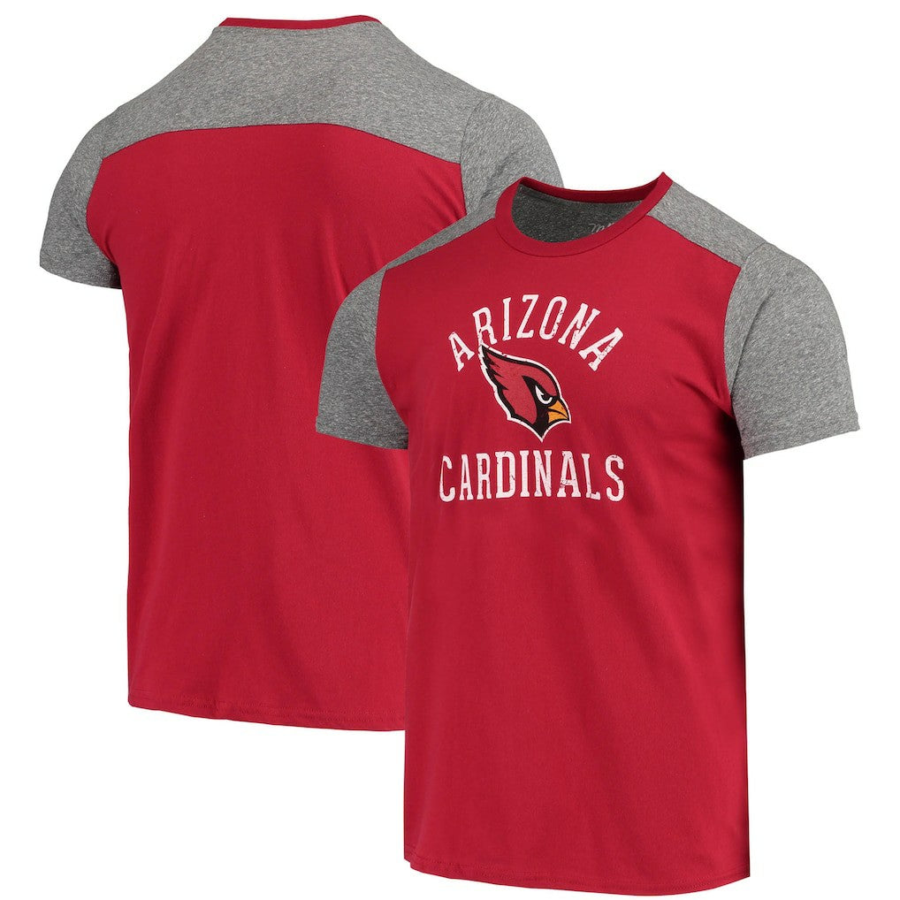 Arizona Cardinals Majestic Threads Field Goal Slub T-Shirt Cardinal/Gray - NFL