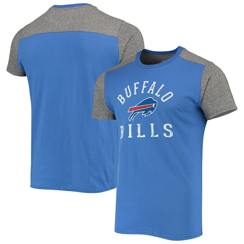 Buffalo Bills Majestic Threads Field Goal Slub T-Shirt Royal/Gray - NFL