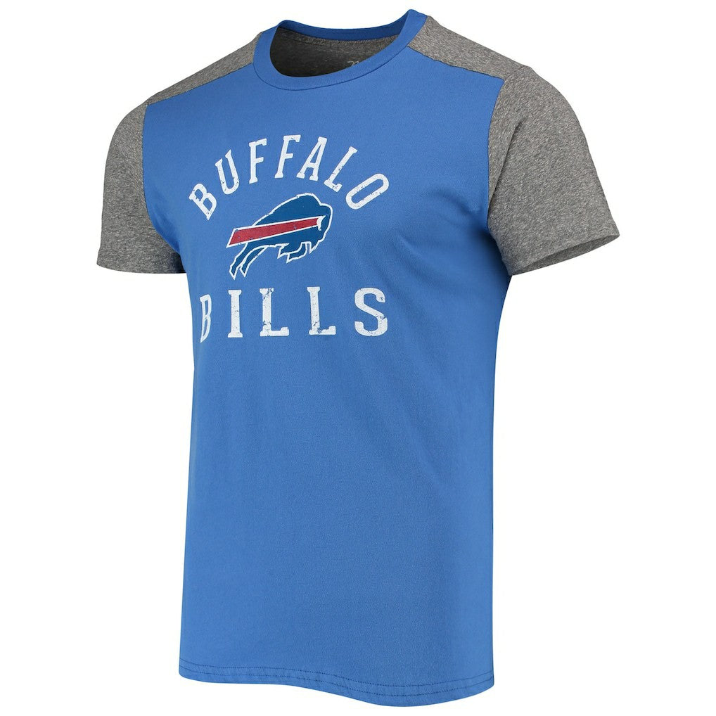 Buffalo Bills Majestic Threads Field Goal Slub T-Shirt Royal/Gray - NFL