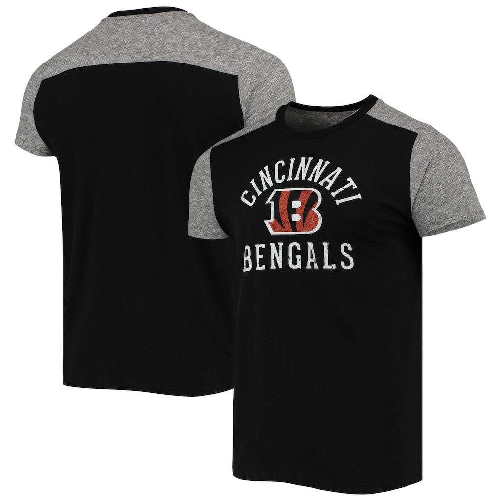 Cincinnati Bengals Majestic Threads Field Goal Slub T-Shirt Black/Gray - NFL