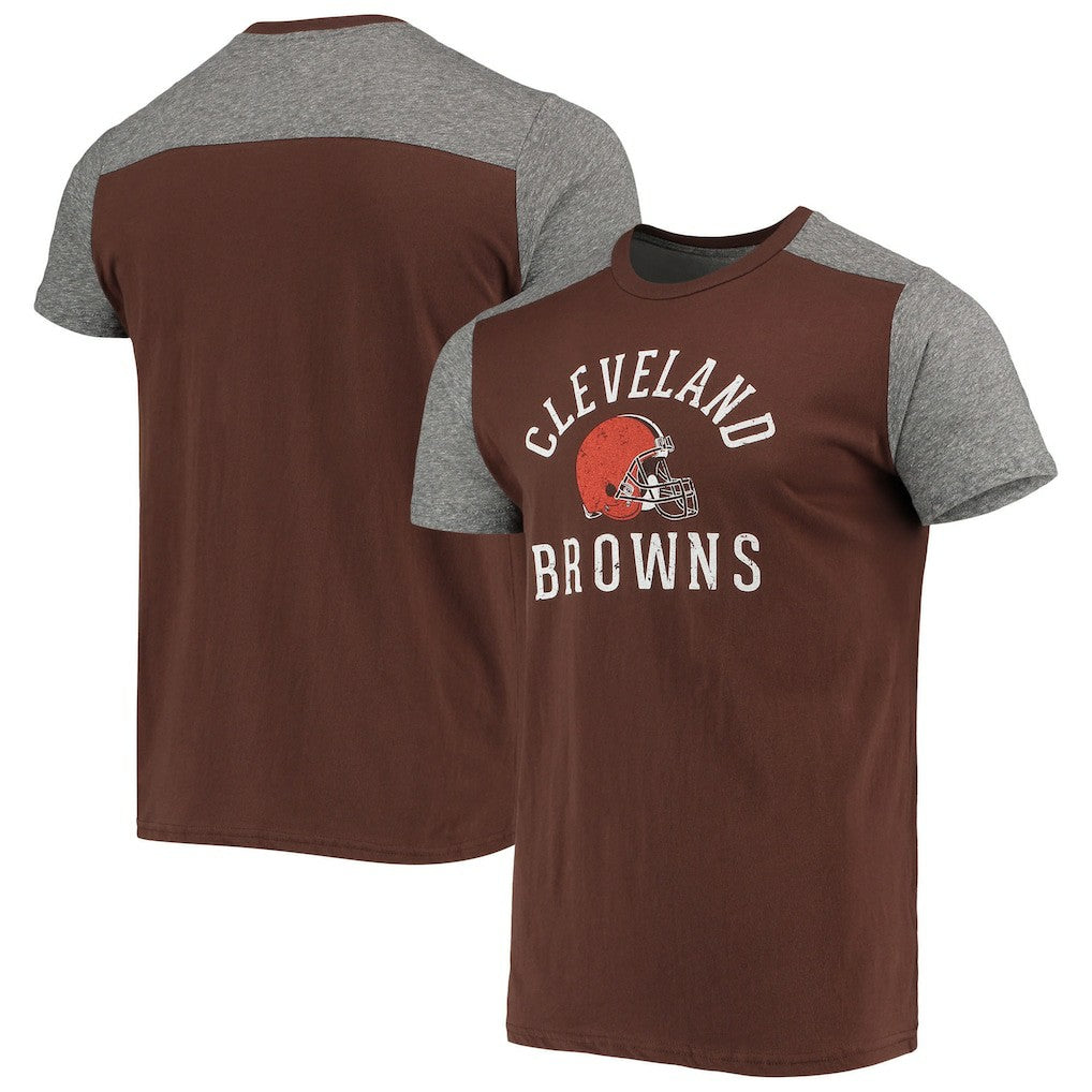 Cleveland Browns Majestic Threads Field Goal Slub T-Shirt Brown/Gray - NFL