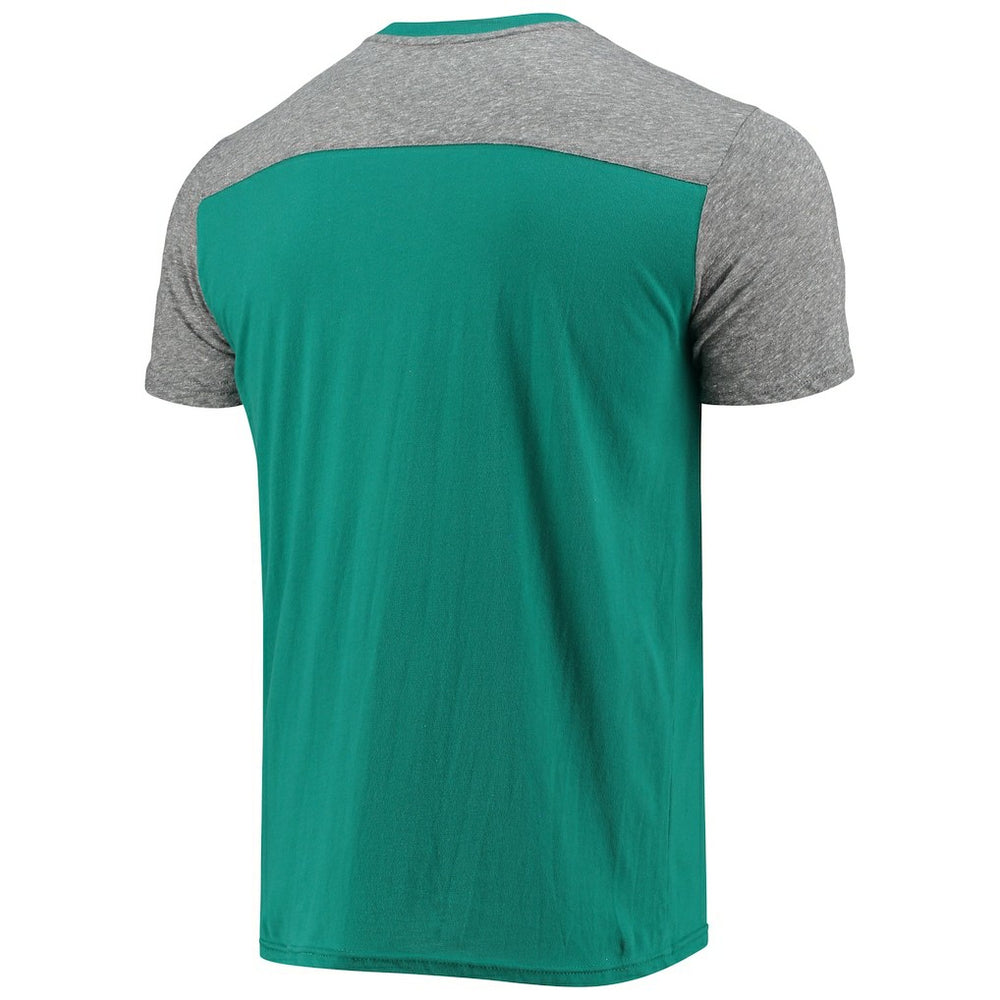 Miami Dolphins Majestic Threads Field Goal Slub T-Shirt Aqua/Gray - NFL
