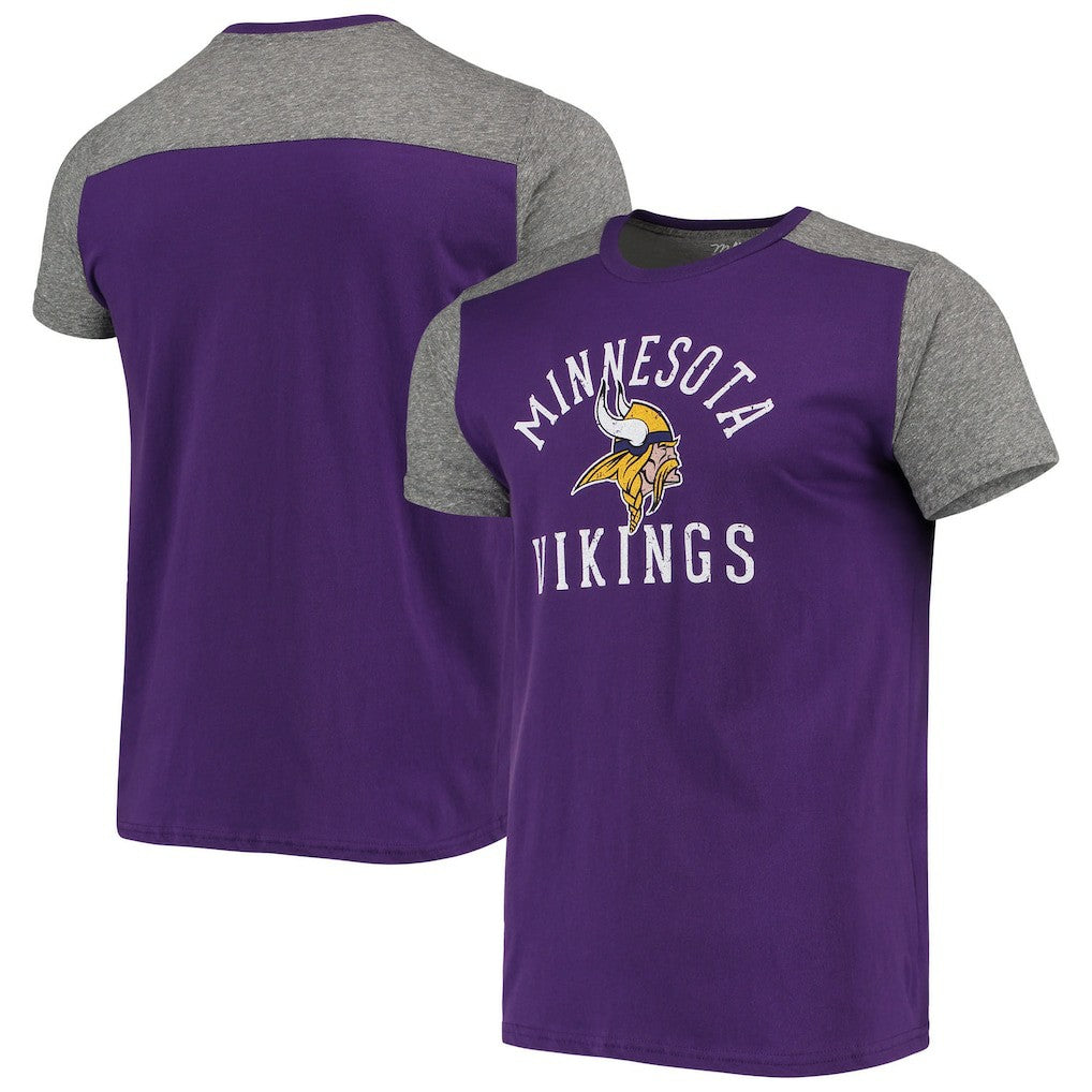 Minnesota Vikings Majestic Threads Field Goal Slub T-Shirt Purple/Gray - NFL