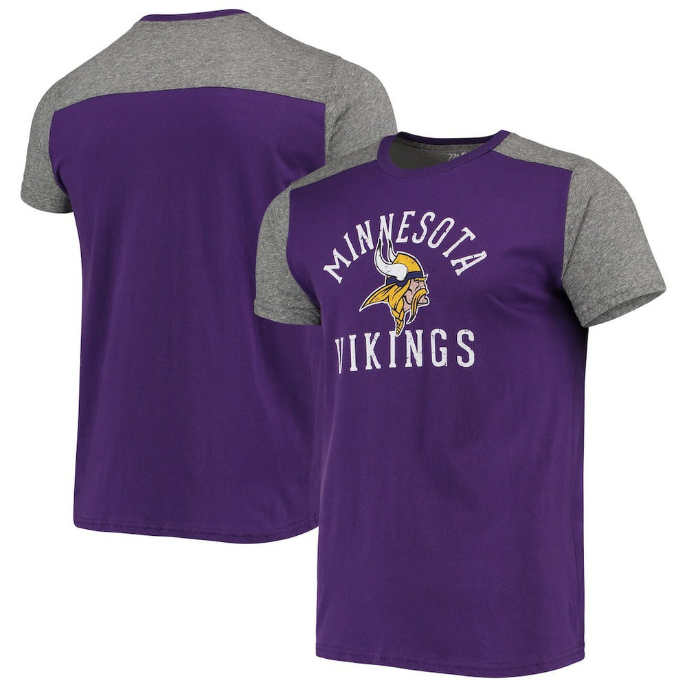 Minnesota Vikings Majestic Threads Field Goal Slub T-Shirt Purple/Gray - NFL