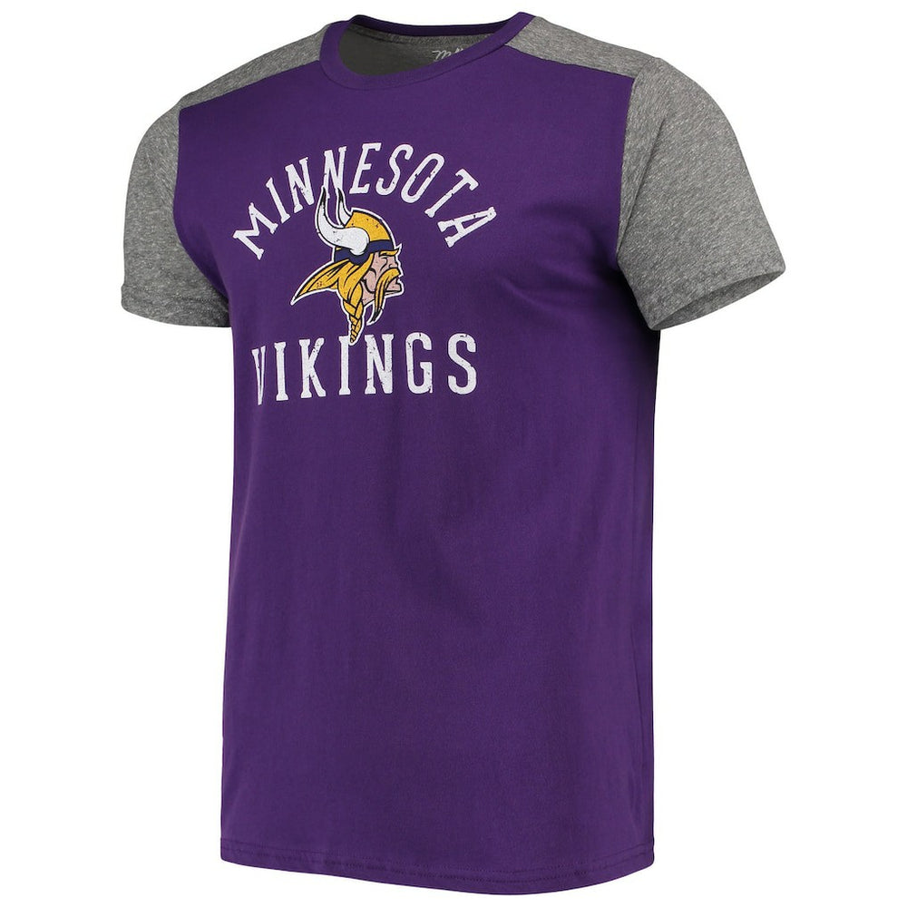 Minnesota Vikings Majestic Threads Field Goal Slub T-Shirt Purple/Gray - NFL