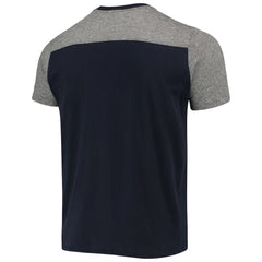 New England Patriots Majestic Threads Field Goal Slub T-Shirt Navy/Gray - NFL