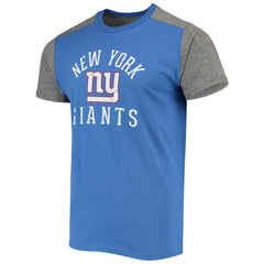 New York Giants Majestic Threads Field Goal Slub T-Shirt Royal/Gray - NFL