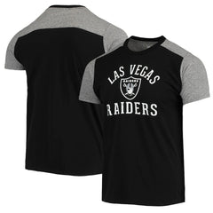 Las Vegas Raiders Majestic Threads Field Goal Slub T-Shirt Black/Gray - NFL